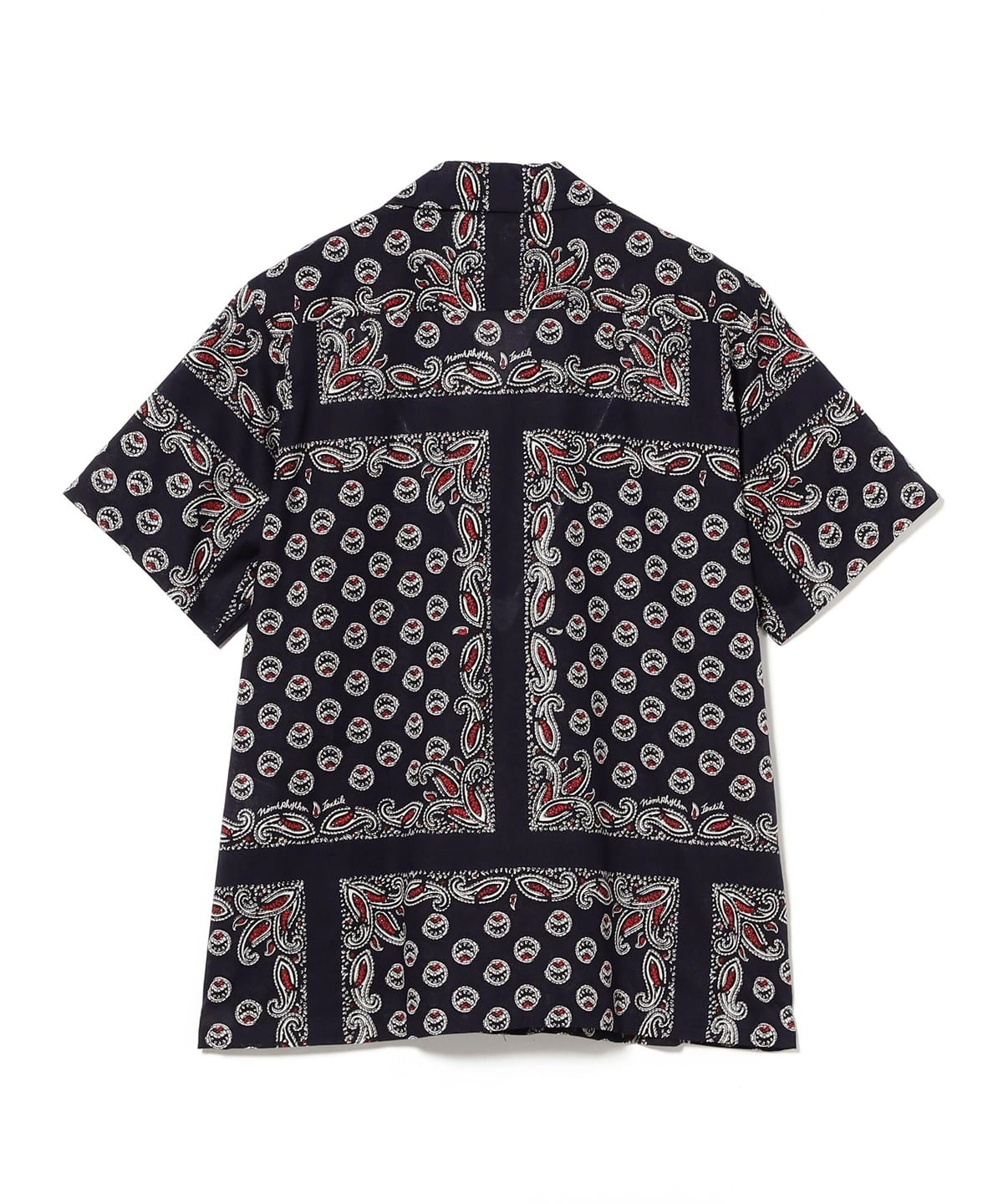 BEAMS（ビームス）NOMARHYTHM TEXTILE / Paisley Summer Shirt NAVY