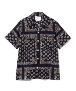 NOMARHYTHM TEXTILE / Paisley Summer Shirt NAVY