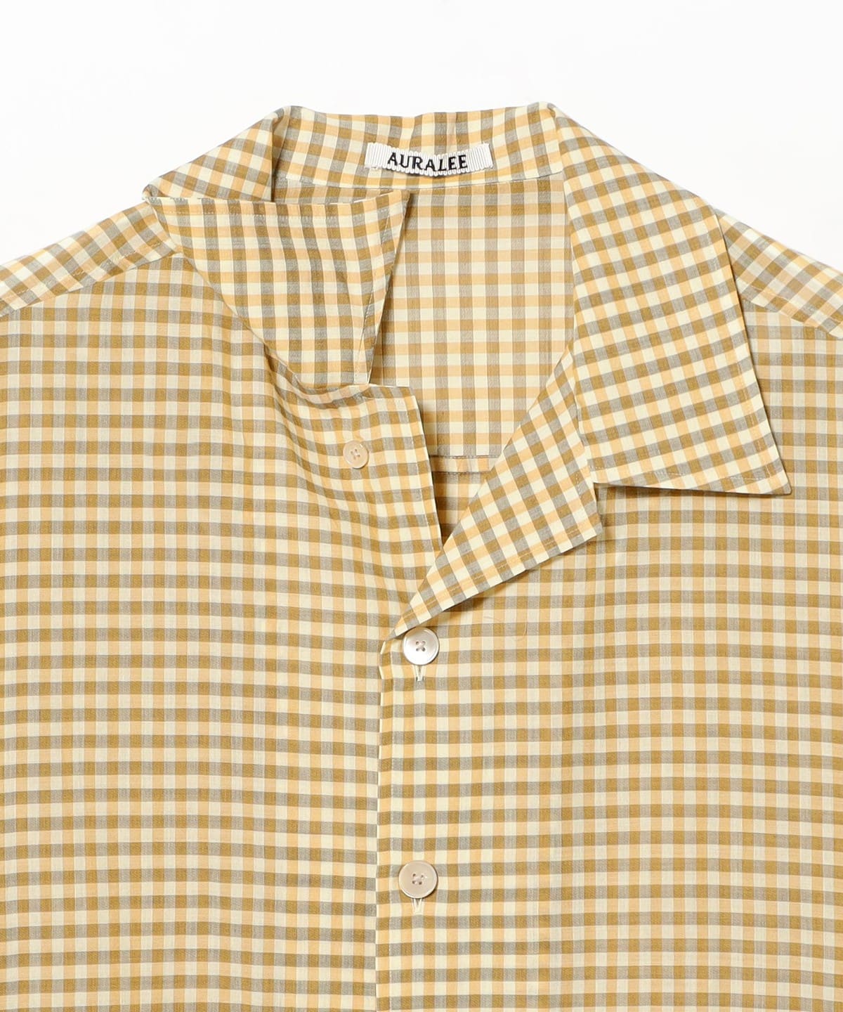 BEAMS（ビームス）AURALEE / AIRY LIGHT COTTON CHECK HALF SLEEVED
