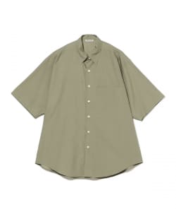 AURALEE / WASHED FINX TWILL BIG HALF SLEEVED SHIRT