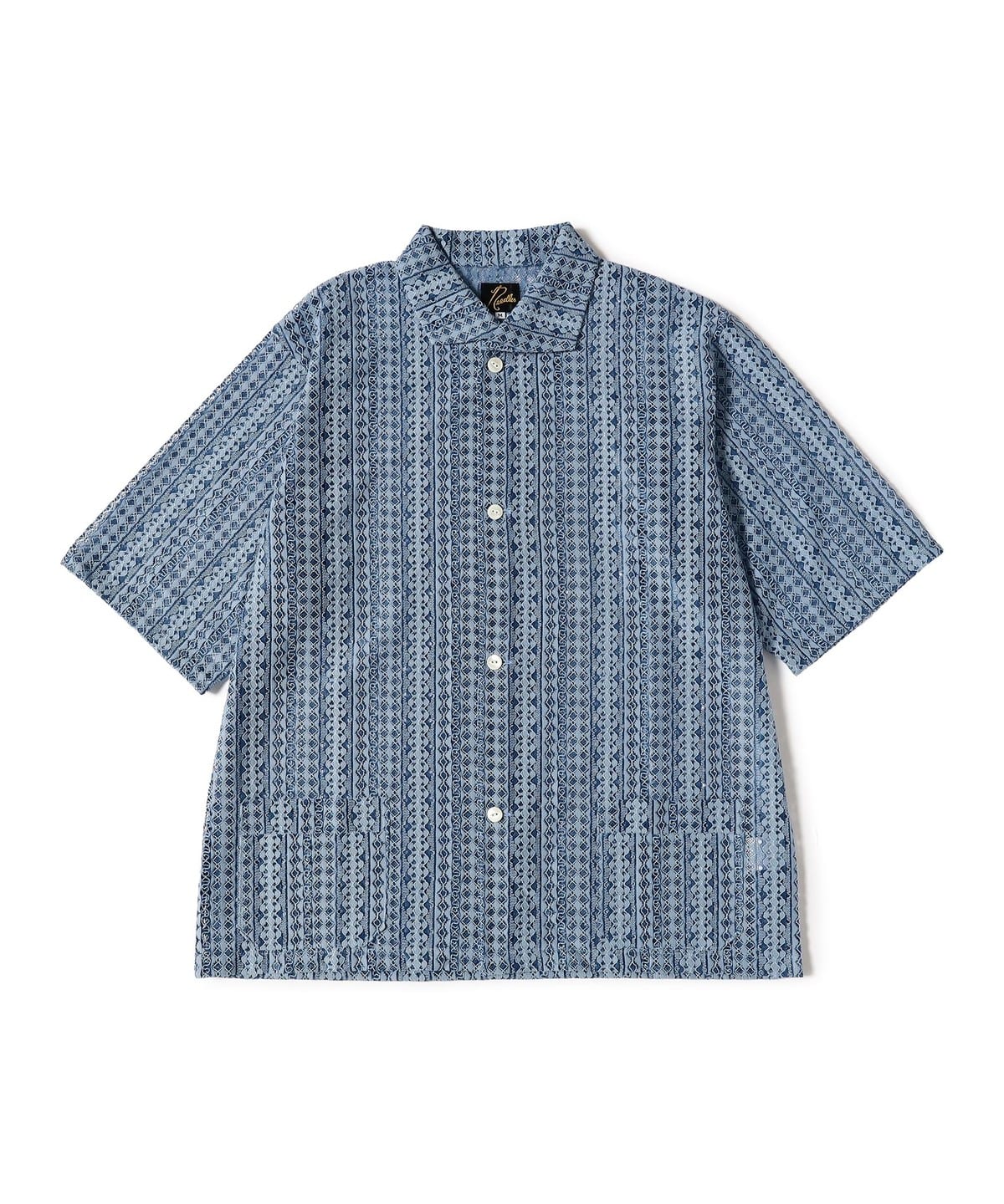 BEAMS（ビームス）NEEDLES / S/S Widespread Collar Shirt - Raschel