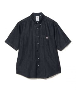 DANTON / ドットボタンダウン ダンガリー ショートスリーブシャツ
