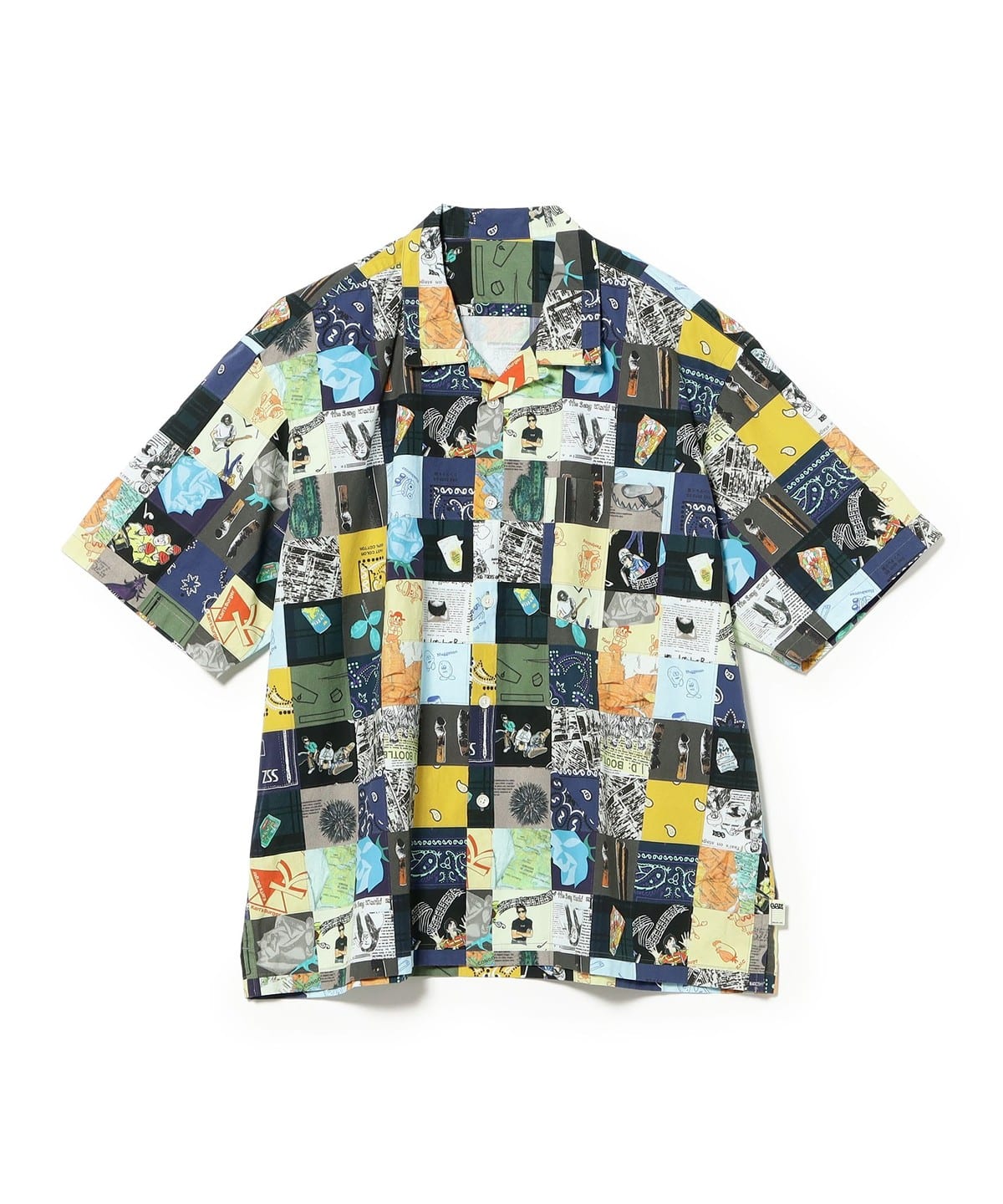 BEAMS（ビームス）SSZ / PATCHWORK OPEN COLLER SHIRT（シャツ