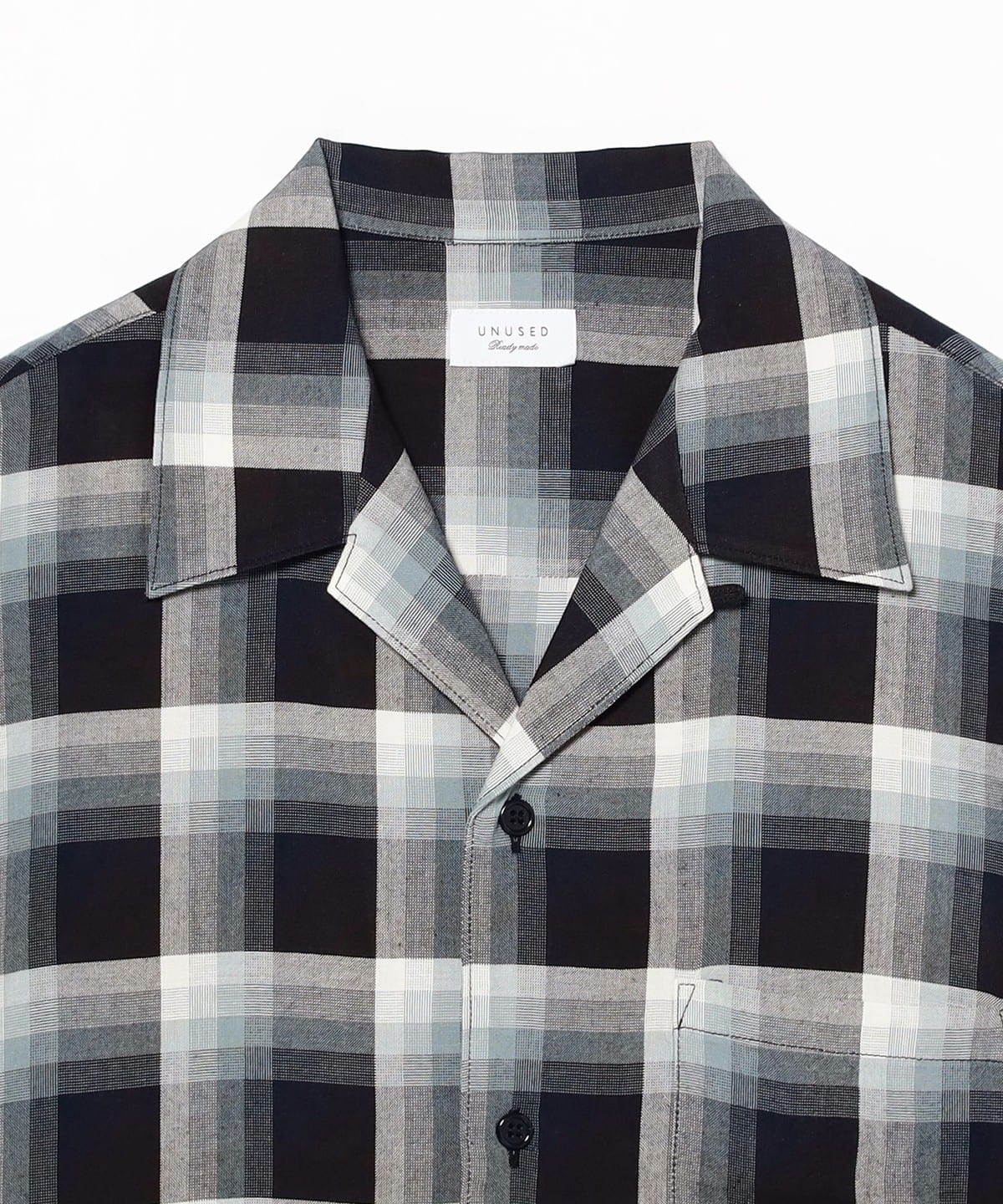 BEAMS（ビームス）UNUSED / Short Sleeve Rayon Check Shirt（シャツ 
