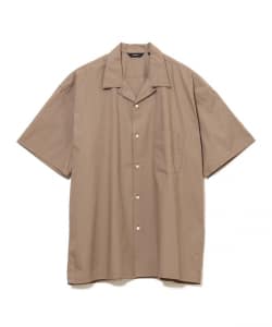 ブロード オープンカラー シャツ【リラックスフィット】