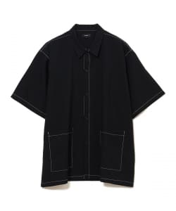 ダブル ポケット ステッチ シャツ 【ワイドフィット】