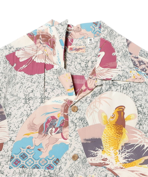 SUN SURF / RAYON HAWAIIAN SHIRT “JAPANESE QUAINT DESIGN”