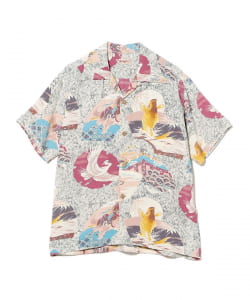 SUN SURF / RAYON HAWAIIAN SHIRT “JAPANESE QUAINT DESIGN”