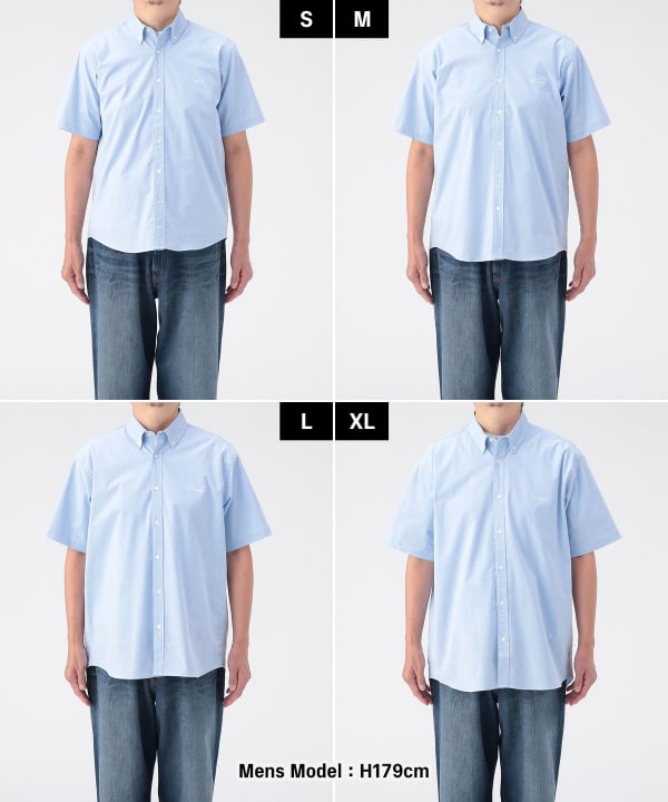 【再降价8/6】 牛津布单点装饰迷你钮扣领衬衫 【基本款合身】 Mens Model