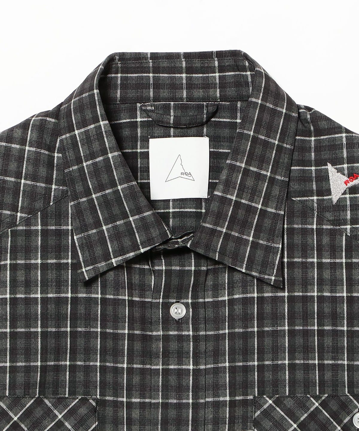 BEAMS（ビームス）ROA / Aair Floweave Printed Check Short Sleeve