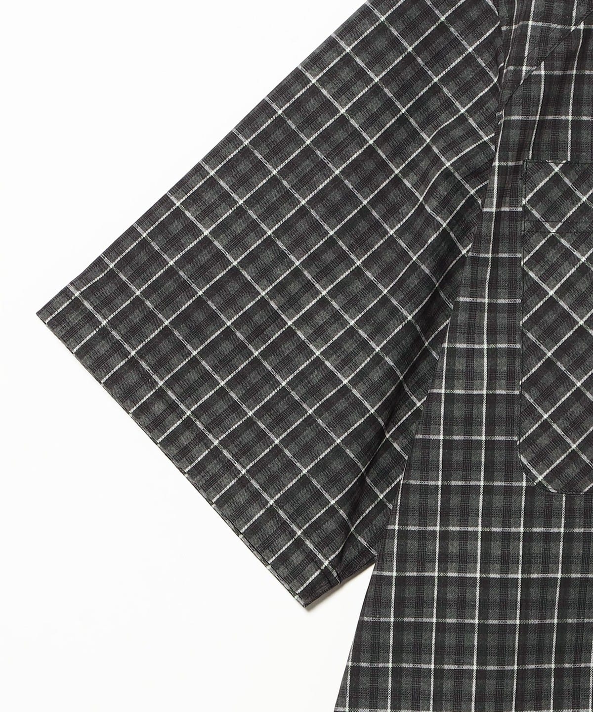 BEAMS（ビームス）ROA / Aair Floweave Printed Check Short Sleeve 