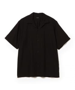 COMOLI / KHADI コットン 半袖オープンカラーシャツ