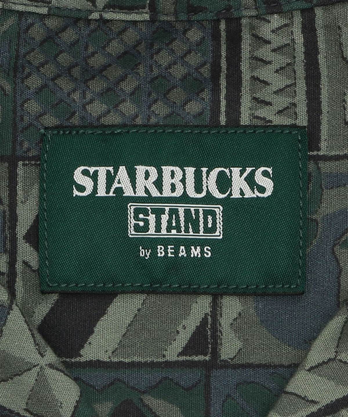 【※24時まで】STARBUCKS BEAMS /プリントショートスリーブシャツ BEAMS（ビームス）【ショップ限定商品】STARBUCKS STAND by BEAMS / 総