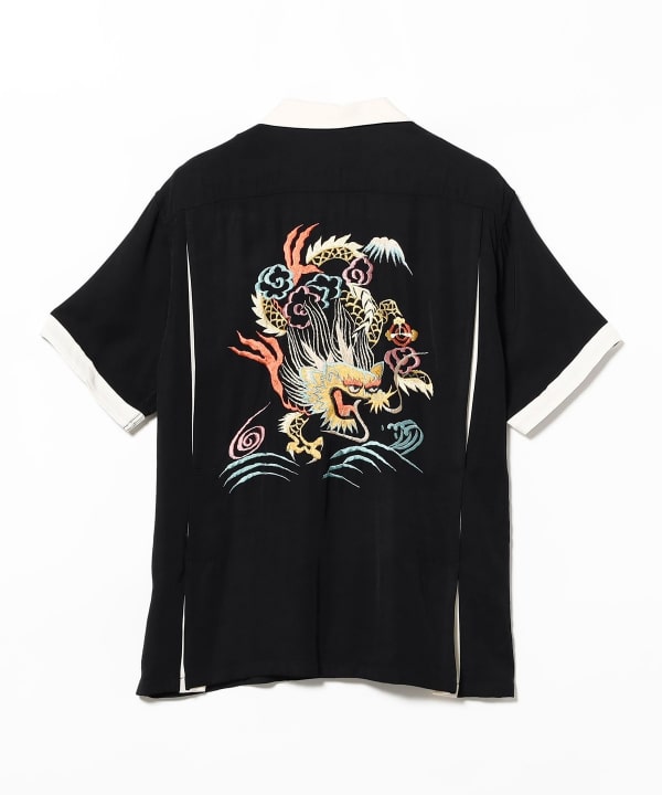 Tailor Toyo / SUKA SHIRT “DRAGON” A dynamic, three-dimensional embroidery of a dragon that speaks on the back.