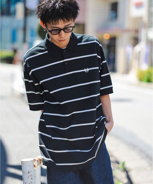 BEAMS BEAMS FRED PERRY × BEAMS / Special order striped polo shirt 