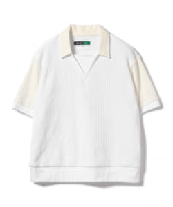 ▲TUBE × BEAMS PLUS / 別注 リブ スキッパー ポロシャツ