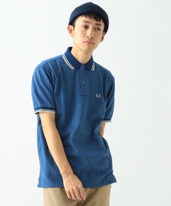 ▲FRED PERRY × BEAMS / 別注 インディゴ調 クレリック ポロシャツ