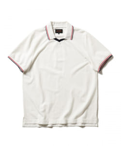 ▲BEAMS PLUS / Vネック ライン ポロシャツ