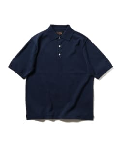 ▲BEAMS PLUS / ソリッド ニット ポロシャツ