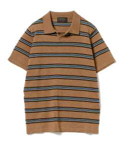 ▲BEAMS PLUS / スキッパー ボーダー ポロシャツ