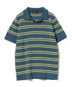 ▲BEAMS PLUS / スキッパー ボーダー ポロシャツ