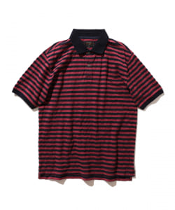 ▲BEAMS PLUS / インディゴボーダーポロシャツ