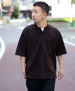 ▲AURALEE / SUPER FINE COTTON SALT SHRINK PIQUE BIG ポロシャツ