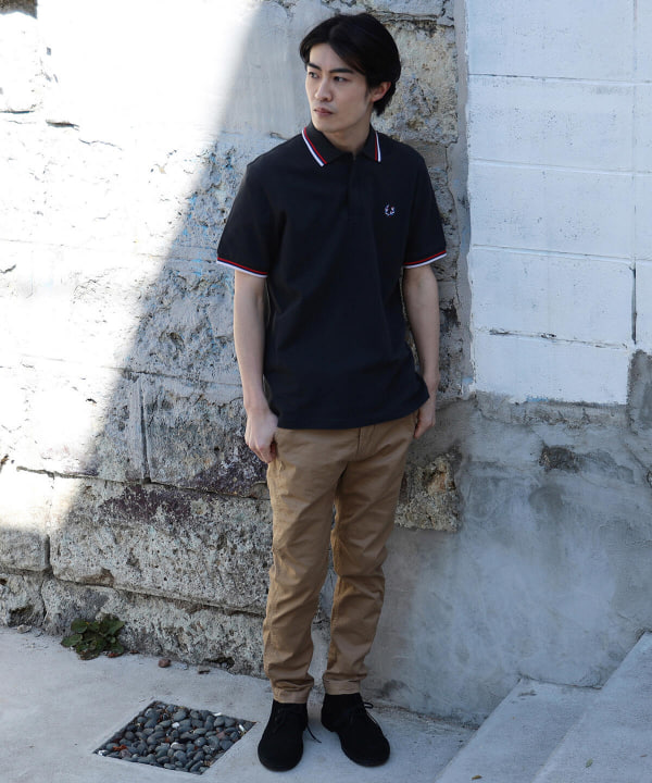 BEAMS（ビームス）FRED PERRY × BEAMS / 別注 Twin Tipped Polo Shirt 