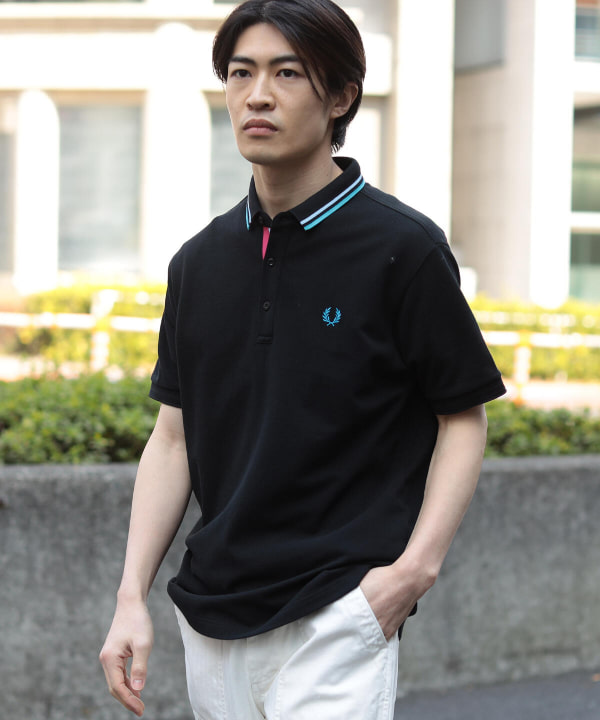 超お買い得 新品 FRED PERRY フレッドペリー 半袖ポロシャツ ブラック