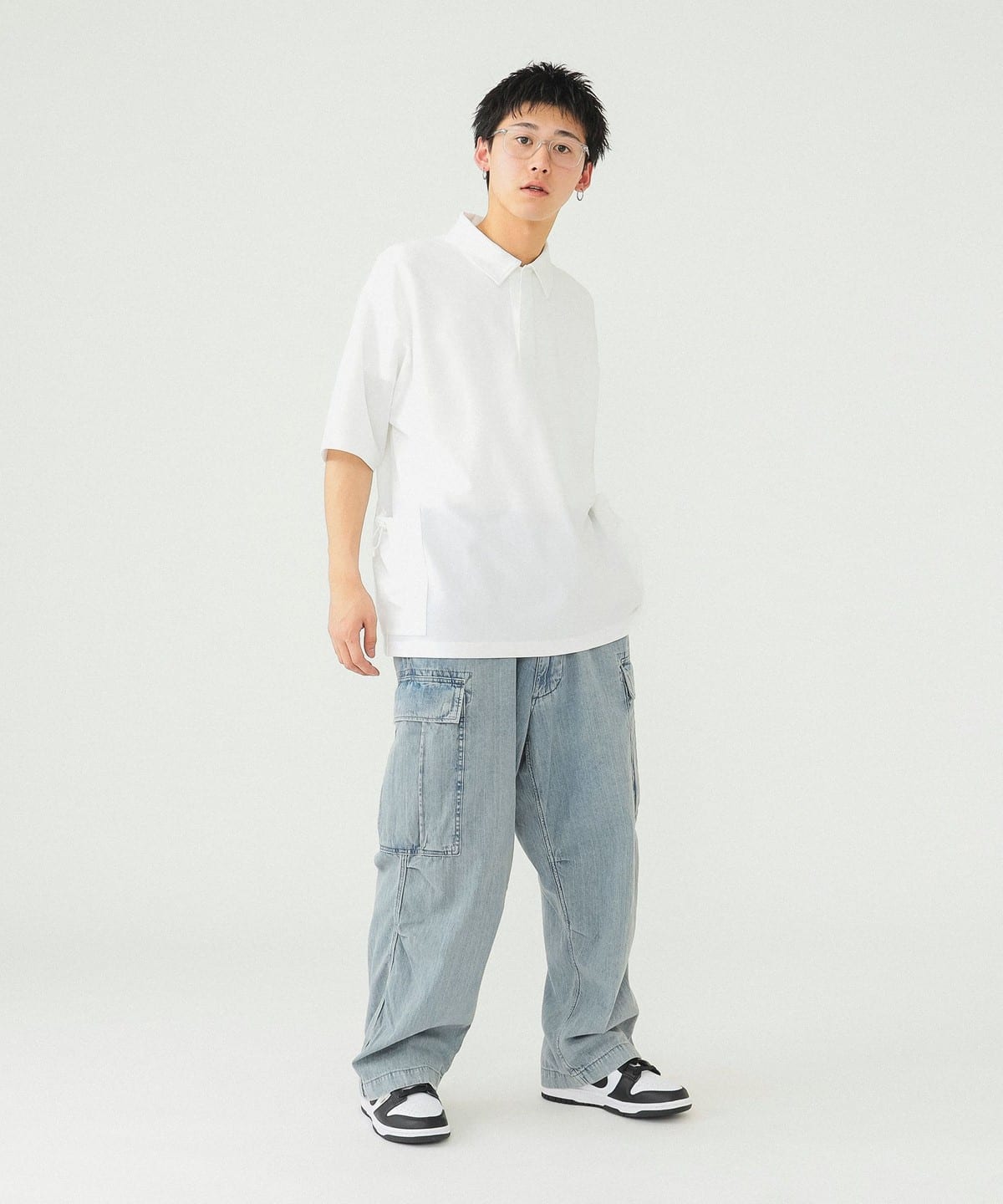 BEAMS（ビームス）ストレッチ サイドポケット ポロシャツ（シャツ