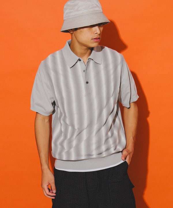 BEAMS（ビームス）カスリ グラデーション ポロシャツ（シャツ