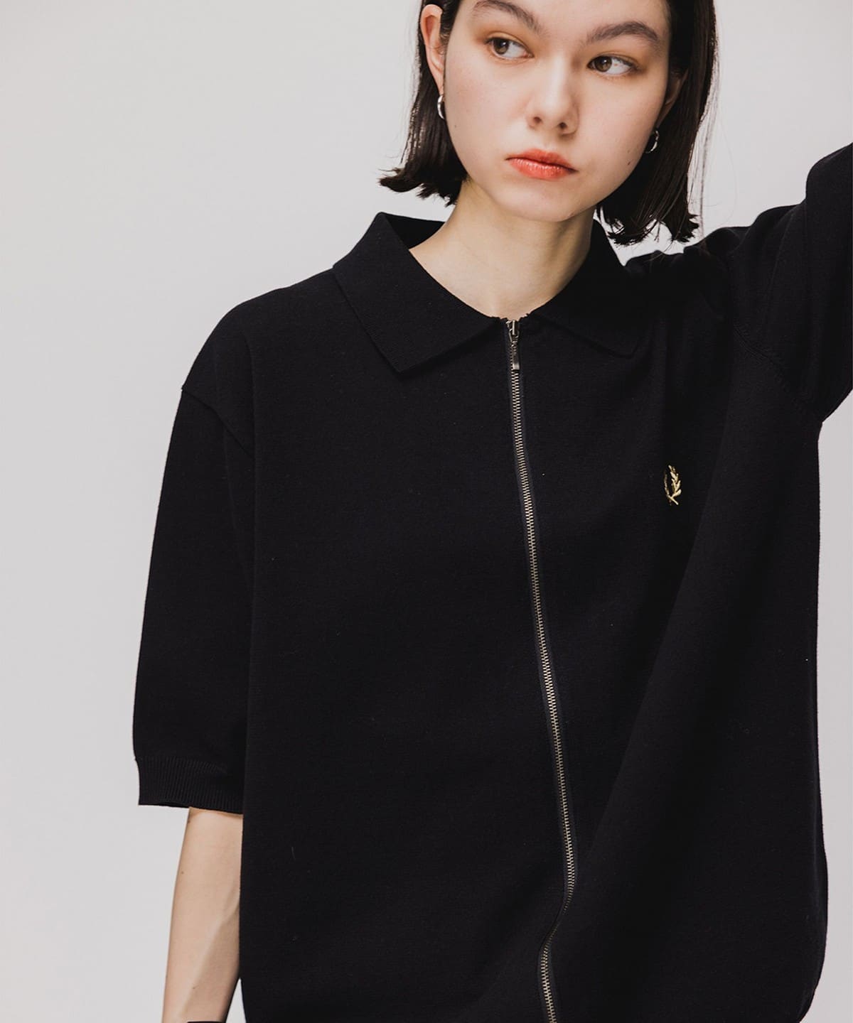 BEAMS（ビームス）FRED PERRY × BEAMS / 別注 フルジップ ニット 