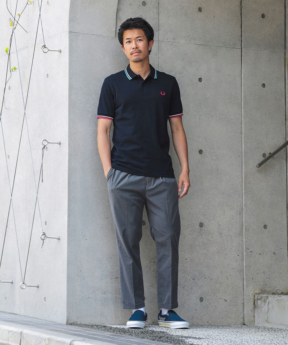 BEAMS [別注BEAMS FRED PERRY / M3600 Tipline Polo 衫（襯衫