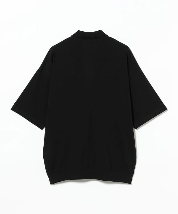 BEAMS（ビームス）ストライプ メッシュ ポロシャツ（シャツ