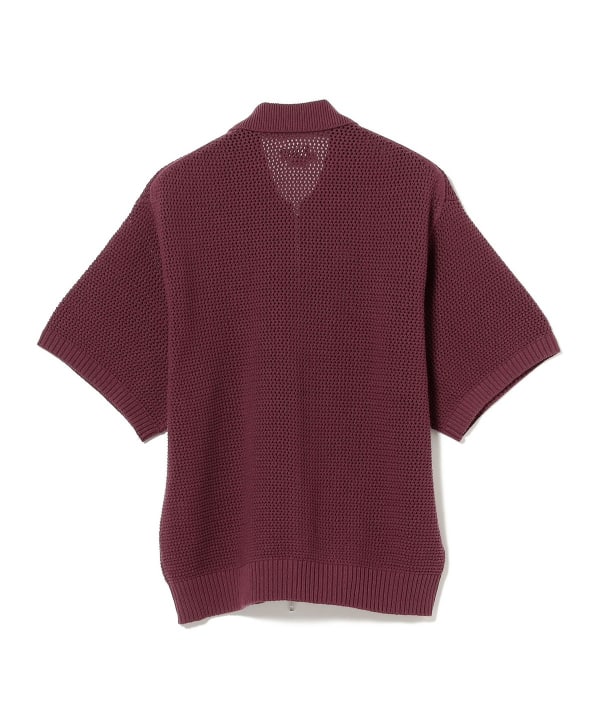 BEAMS F ニットポロシャツ 44 コットン イタリア製 ビームス