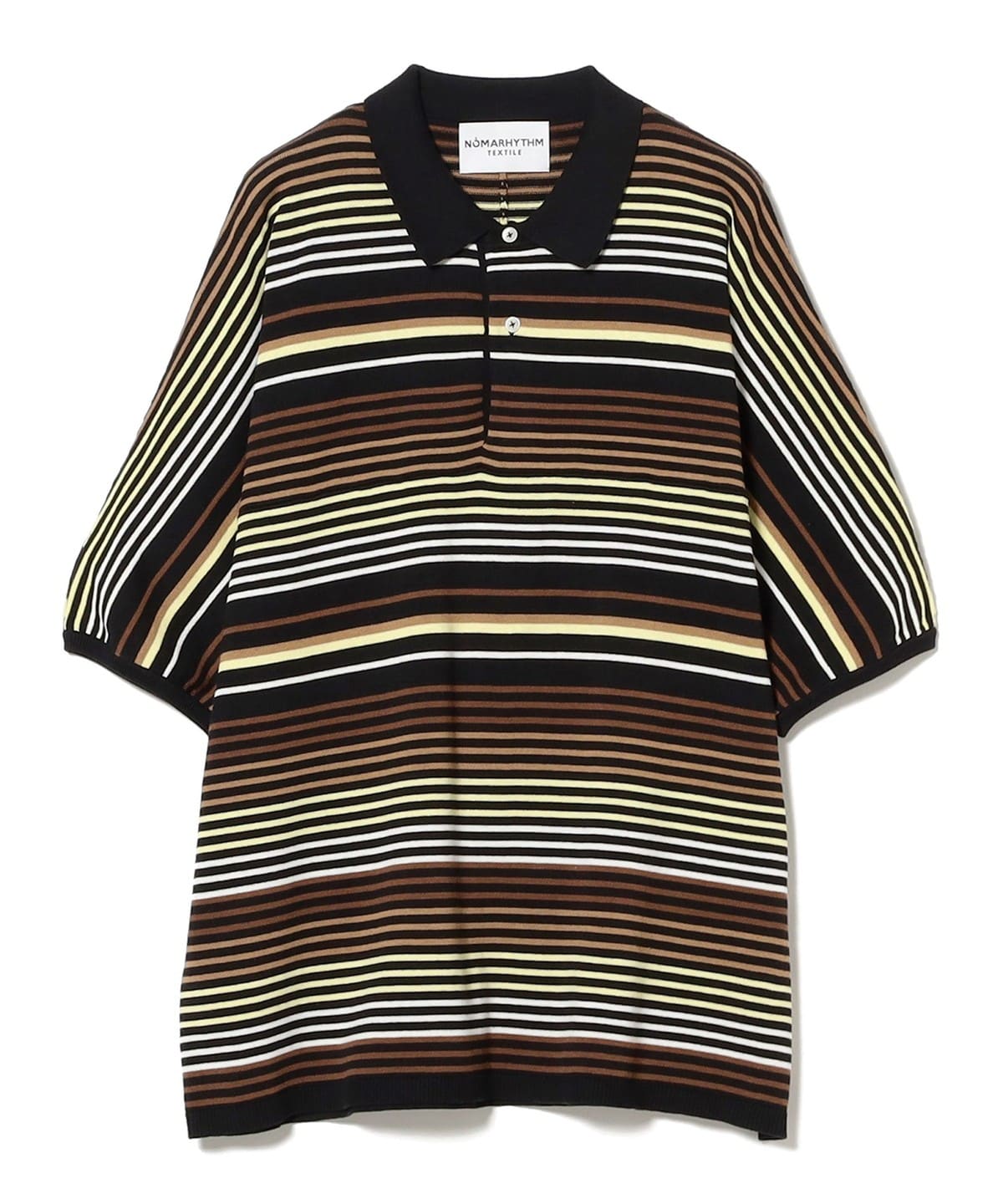 NOMARHYTHM TEXTILE / Gradation Stripe Polo シャツ・ブラウス MEN Brown 4 NOMARHYTHM TEXTILE / Gradation Stripe Polo シャツ・ブラウス MEN Brown 4