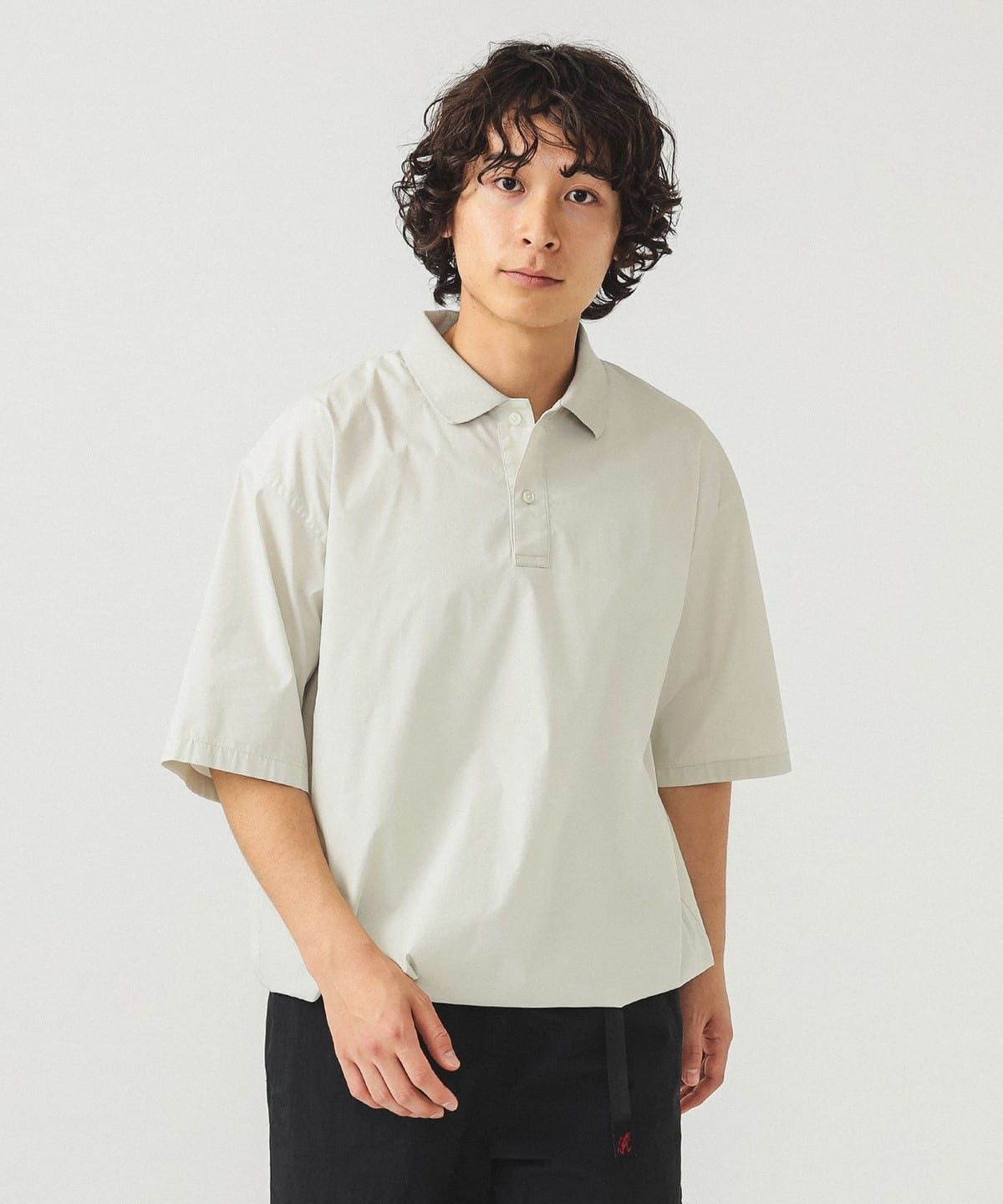 フェイクイン ポロシャツ シャツ・ブラウス MEN LT. GREY M フェイクイン ポロシャツ シャツ・ブラウス MEN LT. GREY M