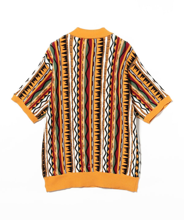 24SS新品WACKOMARIAストライプニットポロシャツORANGE/L 24SS新品WACKOMARIAストライプニットポロシャツORANGE/L WACKO MARIA