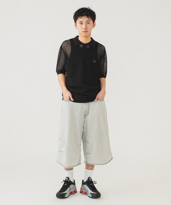 BEAMS MEN｜【別注】FRED PERRY / ハーフジップ ニットポロ 25SS