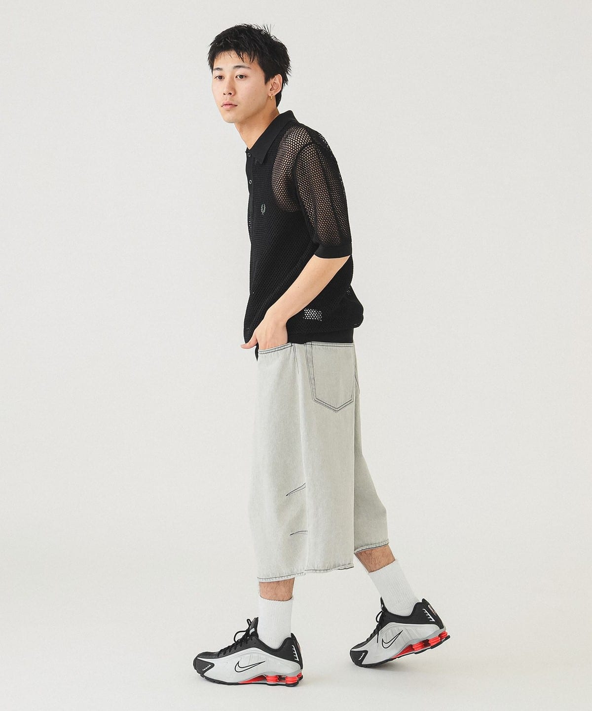 BEAMS（ビームス）【別注】FRED PERRY / オープンニットポロ