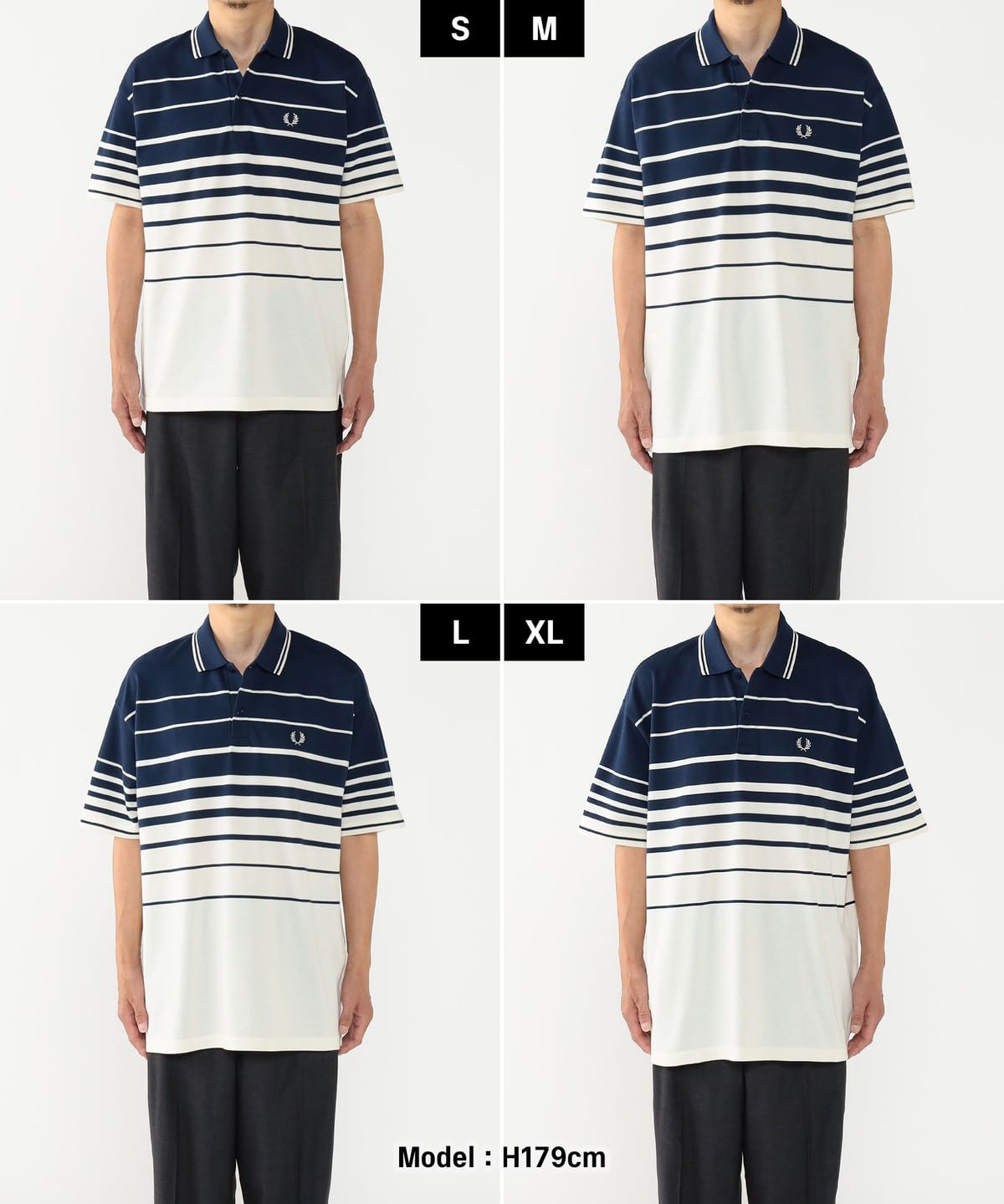 BEAMS（ビームス）【別注】FRED PERRY / リラックス ストライプ ピケ