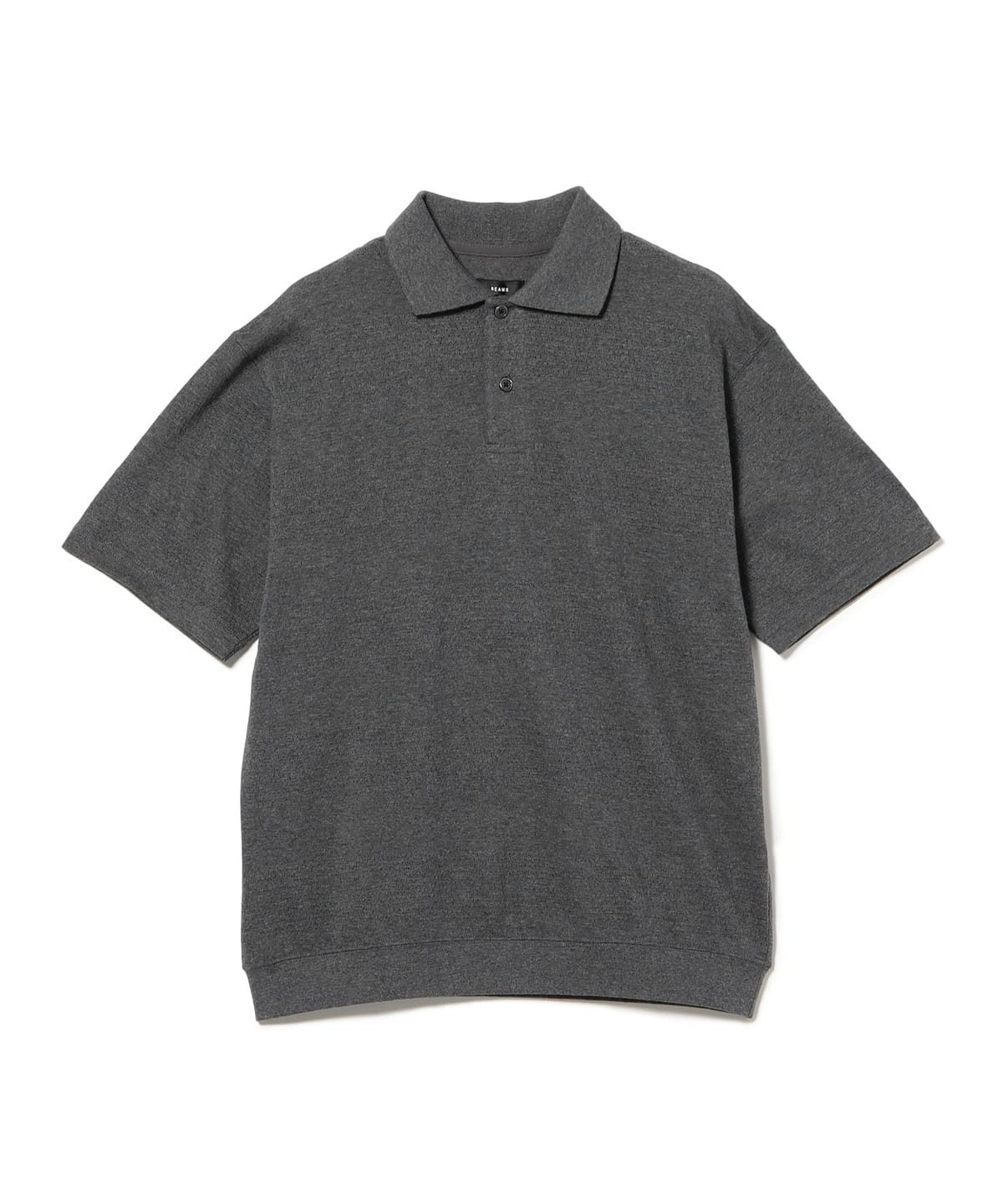 BEAMS Mesh Border Polo Shirt [Wide Fit] (Shirts, Blouses BEAMS
