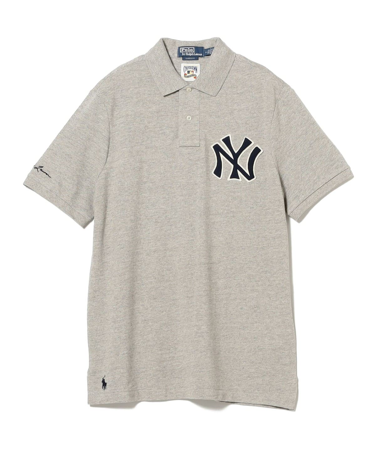 POLO RALPH LAUREN ポロ ラルフ ローレン / ヤンキース ポロシャツ シャツ・ブラウス MEN 020:GREY L POLO RALPH LAUREN ポロ ラルフ ローレン / ヤンキース ポロシャツ シャツ・ブラウス MEN 020:GREY L