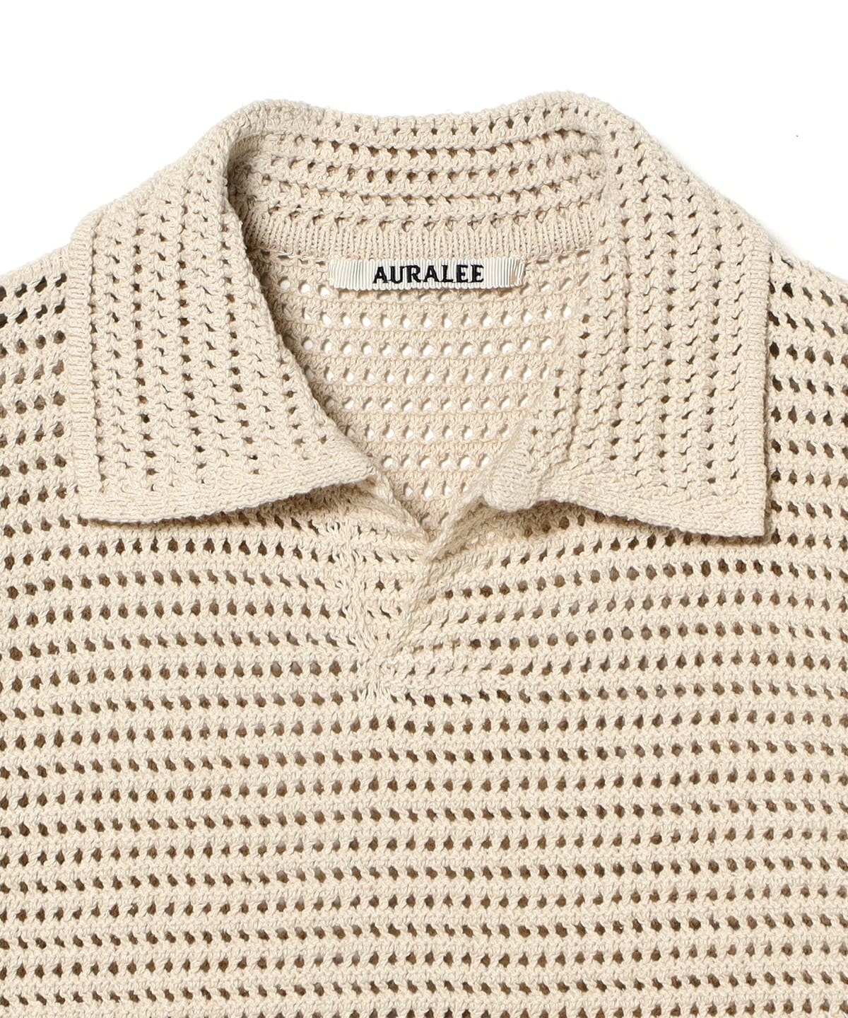 BEAMS（ビームス）AURALEE / TUSSAH SILK COTTON MESH KNIT SKIPPER