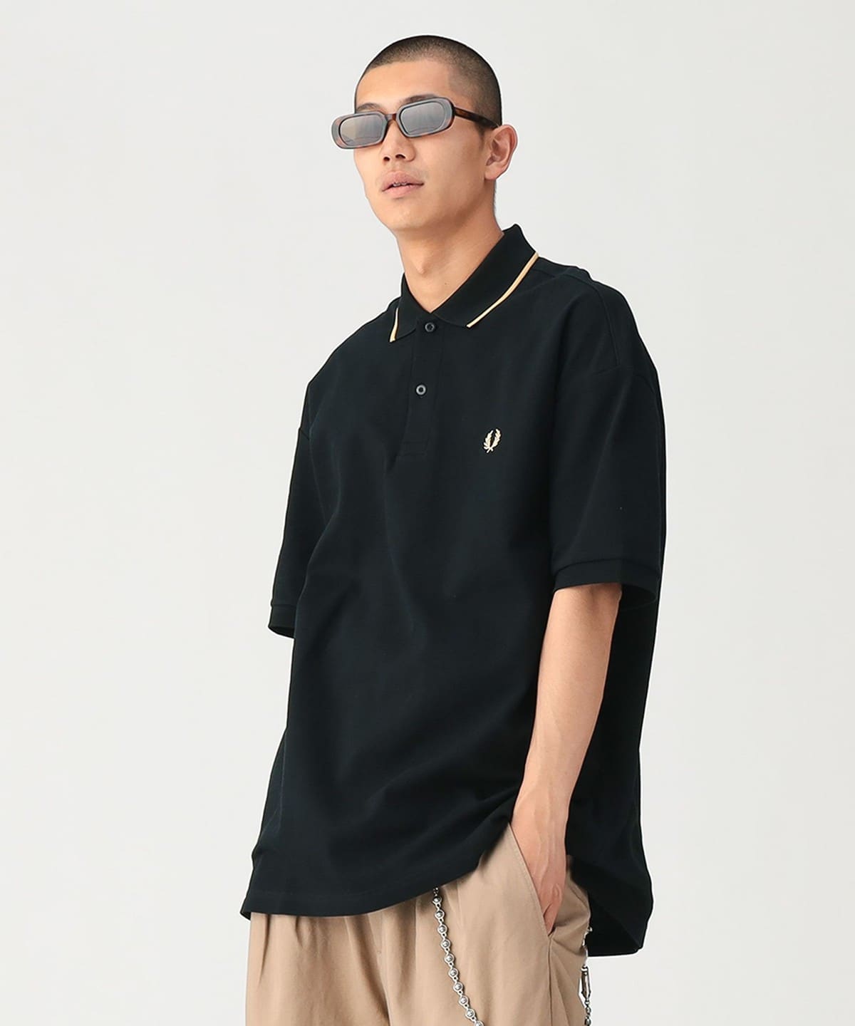 BEAMS（ビームス）【別注】FRED PERRY / Relaxed Fit Pique Polo Shirt