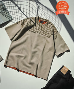 ▲ダブルフェイス クルーネック カットソー