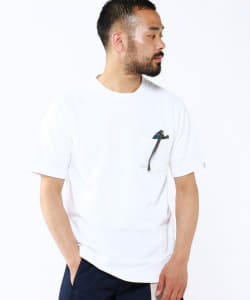 ▲LOOPWHEELER × BEAMS PLUS / 別注 エキストラライト プラス ショートスリーブ スウェットシャツ