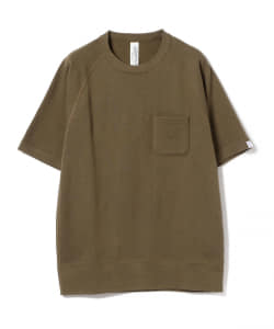 ▲LOOPWHEELER × BEAMS PLUS / 別注 エキストラライト プラス ショートスリーブ スウェットシャツ