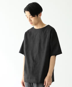 ▲BEAMS / フェイク スエード クルーネック カットソー