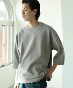 ▲BEAMS / カノコ クルーネック 7分袖